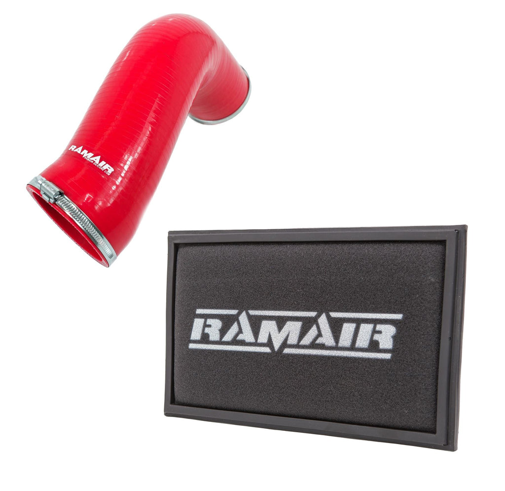 Silicone Intake Pipe Hose & Replacement Air Filter - Red - Audi S3 TSI MQB