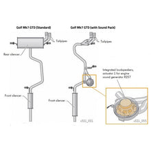 Load image into Gallery viewer, VW Golf GTD (Mk7) 2.0 TDI (5G) (14-17) GTI Style Cat Back Performance Exhaust